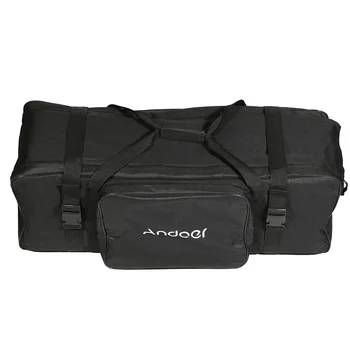 Andoer 74 * 24 * 25 см / 29 * 9 * 10-дюймовая мягкая сумка для переноски, Комплект освещения для фотостудии, подставка для зонтичной вспышки