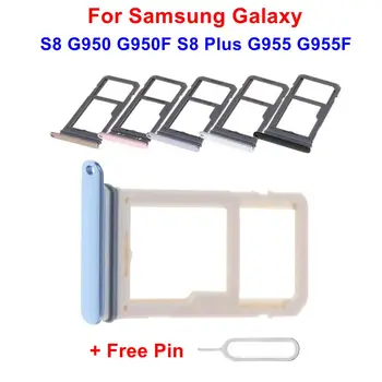 Новый оригинальный адаптер для слота для карт Micro SD, держатель лотка для SIM-карты Samsung Galaxy S8 G950 G950F, замена S8 Plus G955 G955F