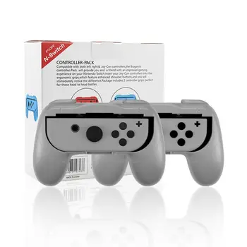 1 Пара игровых ручек контроллера для игр NS, подставка для подставки для Nintendo Switch/OLED-джойстика, левая + правая рукоятка из АБС-пластика