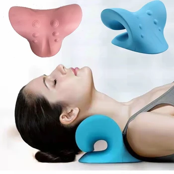 Подушка для массажа шеи, плеч, шейки матки, устройство для расслабления мануальной терапии, Массажная подушка для снятия боли, массажер для тела