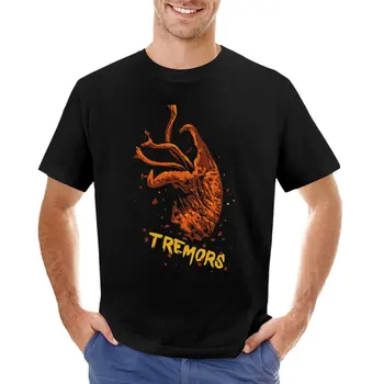 Рубашка Tremors и футболка с дизайном продукта, футболка с винтажной одеждой, короткая футболка для мужчин