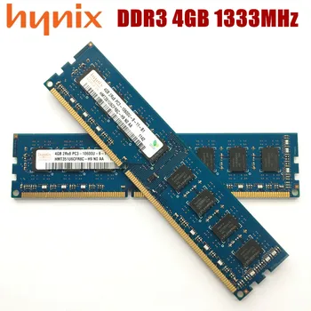 Оригинальный DDR3 4GB 2GB PC3 10600U PC Memory RAM Memoria Модуль настольного компьютера 4G 2G 1333 МГЦ
