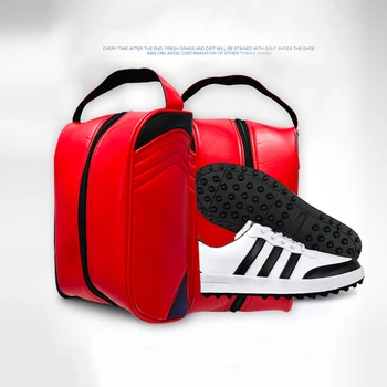 Сумка для обуви для гольфа, спортивные сумки на открытом воздухе, водонепроницаемые сумки-органайзеры из искусственной кожи, одежда, обувь, упаковка, Кубический чехол, портативный багаж, дорожная сумка