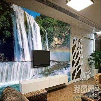 beibehang 3d китайский красивый горный водопад фон для телевизора 3d обои гостиная спальня фрески бесплатная доставка