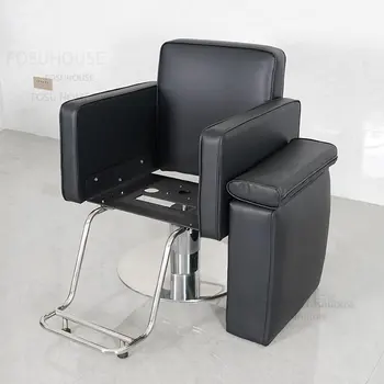 Парикмахерское кресло специального класса, простая мебель для парикмахерских кресел из нержавеющей стали, новое подъемное парикмахерское кресло