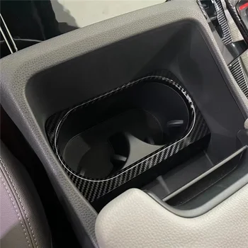 Автомобильная передняя центральная консоль из углеродного волокна ABS, Чашка, держатель для напитков, отделка крышки, стайлинг автомобиля, подходит для Toyota BZ4X Pro 2022