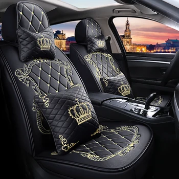 Универсальные чехлы для автомобильных сидений из искусственной кожи для MG 3 5 6 7 ZS HS GS eHS EZS GT EV RX5, Автоаксессуары