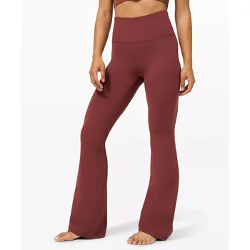 Новый стиль, штаны для йоги женские повседневные спортивные штаны с высокой талией лифт хип живота стрейч широкого покроя йога микро-Рог брюки