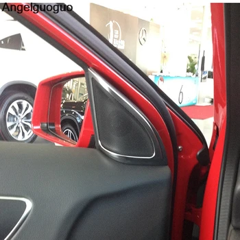 Автомобильный стайлинг дверной динамик автомобиля яркая рамка декоративные наклейки преобразованный аудио динамик для Mercedes Benz A W176 GLA X156