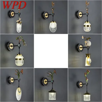 Латунные настенные светильники WPD для помещений, бра, современный креативный светильник, декоративный для дома