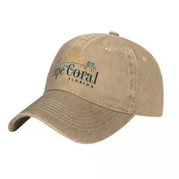 Официальный логотип Cape Coral, Флорида, Ковбойская шляпа, новинка в шляпе, панама, косплей, женская мужская