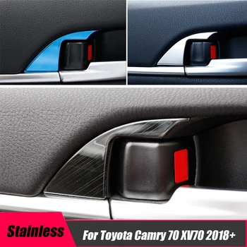Для Toyota Camry 70 XV70 2018 2019 2020 2021 2022 2023 Аксессуары Из нержавеющей стали внутренняя дверная чаша автомобиля накладная ручка украшения
