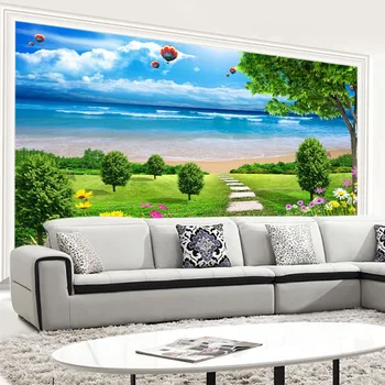 beibehang papel de parede 3d трехмерный пейзаж обои фреска обои диван гостиная телевизор фон обои