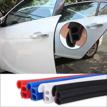 Универсальные резиновые полоски для защиты от царапин на кромке двери автомобиля 25M BJ, 4 цвета, Наклейка для звукоизоляции двери, Автомобильные аксессуары