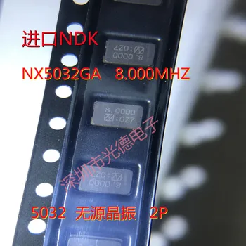 100 шт./оригинальный NDK 5032 2-контактный пассивный кварцевый генератор 8M 8MHZ 8.000 MHZ NX5032GA