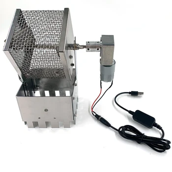 Электрическая USB-жаровня для кофе Портативная машина для обжарки кофе из нержавеющей стали для домашнего и уличного использования