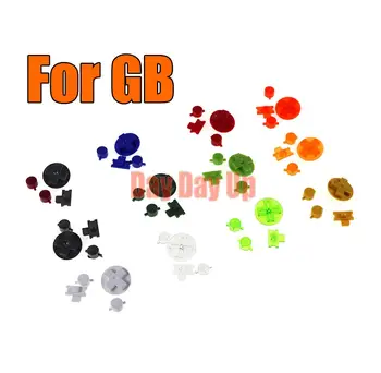 5 комплектов Многоцветных кнопок для Gameboy Classic GB Клавиатуры для GBO DMG DIY для Gameboy A B кнопки D-pad