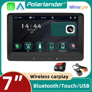 Автомобильный Мультимедийный Видеоплеер Autolink Bluetooth С Сенсорным Экраном Беспроводной Android Auto /IOS Carplay 7