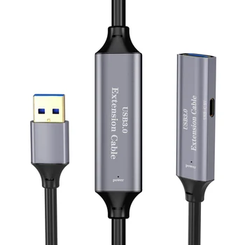 Удлинитель кабеля передачи данных USB3.0 от мужчины к женщине Скорость передачи данных 5 Гбит /с, совместимый с USB 2.0/1.1/1.0 5 м/10 м/15 м /20 м / 25 м /30 м для веб-камеры