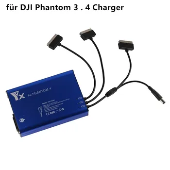 4in1 Für Phantom 4 SerieHause Ladegerät für DJI Phantom 3/4 PRO/4 ErweiterteBatterieControl+2USB port Schnell Parallel Lade Hub