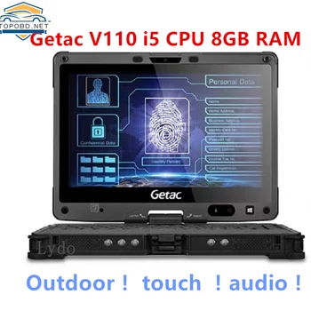 Подержанный ноутбук Getac V110 i5 4300U 8 ГБ Оперативной Памяти Жесткий Экран Высокоскоростной Планшетный ПК зарядное устройство для инструмента Автоматической диагностики alldata softwa