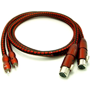 King Cobra Audio PSC XLR соединительный кабель с разъемом RCA аудиокабели Hi-Fi