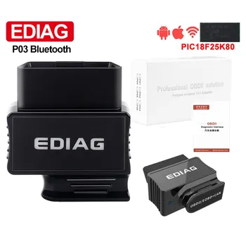 Ediag P03 ELM327 V1.5 Wifi/Bluetooth PIC18F25K80 для Android/IOS Elm 327 считыватель кода obd2 Диагностический инструмент PK KW902 ICAR2