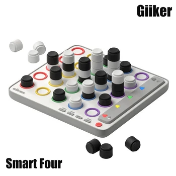 Giiker Smart Four Connected Game 3D Space Challenge Логическое Образование Создание Вычислений Интерактивные Игрушки Для Детей Детские Подарки
