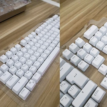 104 клавиши/набор универсальных прозрачных ABS русских клавиш для механической клавиатуры DIY