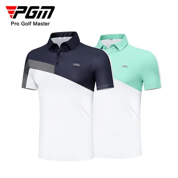 PGM Мужская футболка для гольфа с короткими рукавами Летние спортивные рубашки Поло Одежда для гольфа Мужская YF569