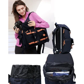 Кожаная сумка для одиночной камеры в стиле ретро с микрокамерой через плечо, цифровая зеркальная сумка большой емкости, повседневный портативный рюкзак TUBU 6033
