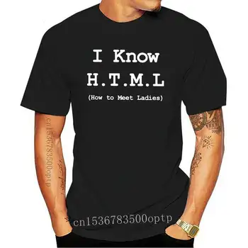 Camiseta de ropa para hombre, camisa Geek de broma, sé HTML, cómo cumplir, programador, divertida, Coder, desarrollar Hip Hop