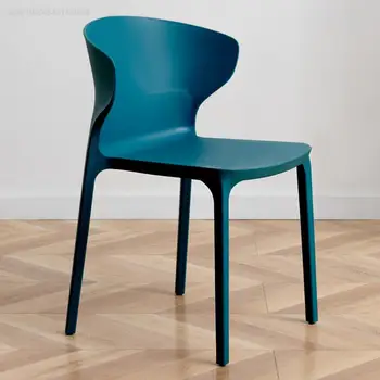 Популярный новый коммерческий современный простой обеденный скандинавский бытовой стул, сетчатый красный пластиковый стул для отдыха, утолщенный взрослый