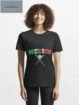 Игрок Мексиканского бейсбола 2023 года, Флаг Мексики, Бейсбол, новые футболки с модным принтом, одежда для женщин