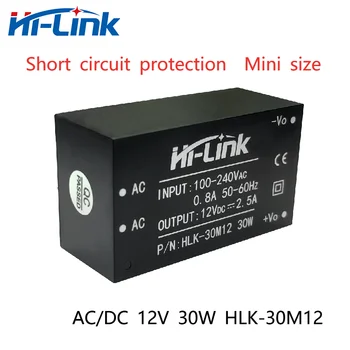 Hi-Link AC/DC от 220 В до 12 В 2.5A 30 Вт Модуль питания HLK-30M12 Оригинальный модуль питания преобразователь переменного тока