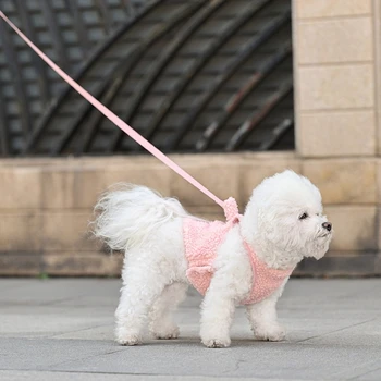 Регулируемый мягкий жилет с тросом на груди и спине для выгула крупной собаки на свежем воздухе