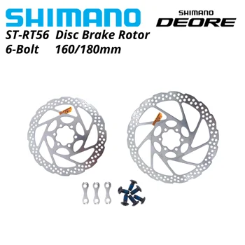 Тормозной диск Shimano DEORE SM RT56 с 6 Болтами Для Горных Велосипедов Диск M610 RT56 M6000 Тормозной диск 160 Мм 180 мм MTB