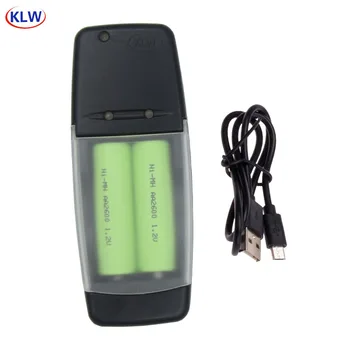 2 слота светодиодный дисплей Smart USB Зарядное Устройство для Перезаряжаемой 1,2 В AA AAA NiMH NiCd Батареи интеллектуальное зарядное устройство