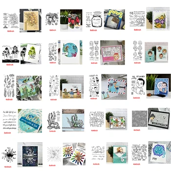 Популярные товары, Девушки, Цветы, Слова, Животные, Прозрачные штампы для бумажных открыток для скрапбукинга 
