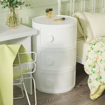 Nordic home спальня вращающийся многослойный прикроватный столик ins съемный шкафчик маленькая креативная тележка маленький шкафчик