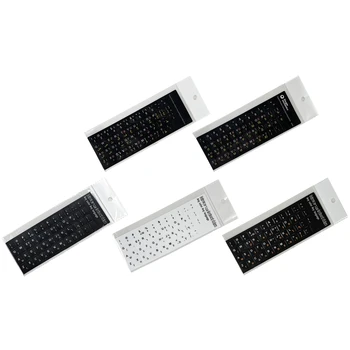 Наклейка с буквами на клавиатуре Наклейка на клавиатуру ноутбука Пленка с буквами из ПВХ Фольга для покрытия клавиатуры Защитная пленка для настольного компьютера