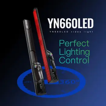 Светодиодная лампа YONGNUO YN660 LED RGB с ручкой 2000-9900 К, освещение, творчество, заполняющий свет для рекламного видео на Youtube
