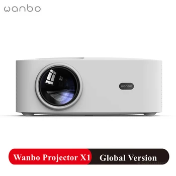 Глобальная версия проектора Wanbo X1 OSD Беспроводная проекция малошумящий светодиодный портативный проектор для коррекции трапецеидальных искажений для домашнего офиса