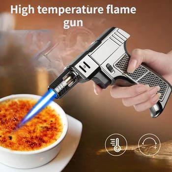 Ручной пистолет-распылитель Может поджечь Многоцелевой пистолет для высокотемпературной сварки Надувная зажигалка для кемпинга на открытом воздухе Металлическая горелка