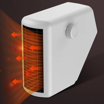 Портативный умный электрический обогреватель с быстрым нагревом за 3 секунды, мини-электрическая грелка с широким углом обзора 360 градусов и низким уровнем шума для зимнего домашнего использования.