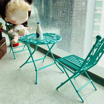1 Комплект мебели для стула, модель простого маленького размера, кукольный домик с высокой имитацией, Миниатюрный стул-игрушка