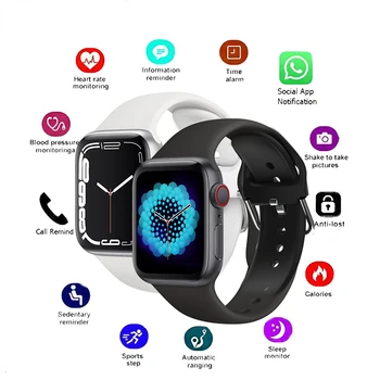 I7 PRO MAX Смарт-часы Bluetooth Вызов Смарт-браслет Частота сердечных сокращений IP67 Водонепроницаемые спортивные смарт-наручные часы С адаптацией к нескольким языкам