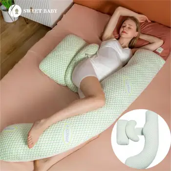 Подушка для беременных женщин, H-образный многоцветный дизайн, Поясная подушка, боковая подушка для сна, поддерживающая подушку для живота