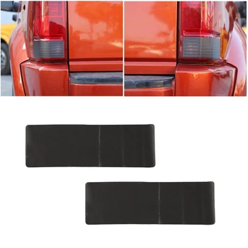 Наклейка на задний фонарь Dodge Nitro 2007-2012, предварительно вырезанная Тонирующая пленка, защитные дымчатые накладки, аксессуары, дымчато-черный цвет
