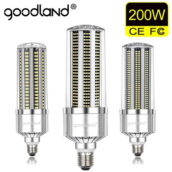 Светодиодная кукурузная лампа E39 E40 Светодиодная кукурузная лампочка 50 Вт 120 Вт 200 Вт Светодиодная лампа 110 В 220 В E27 Алюминий для склада, заводского подвала